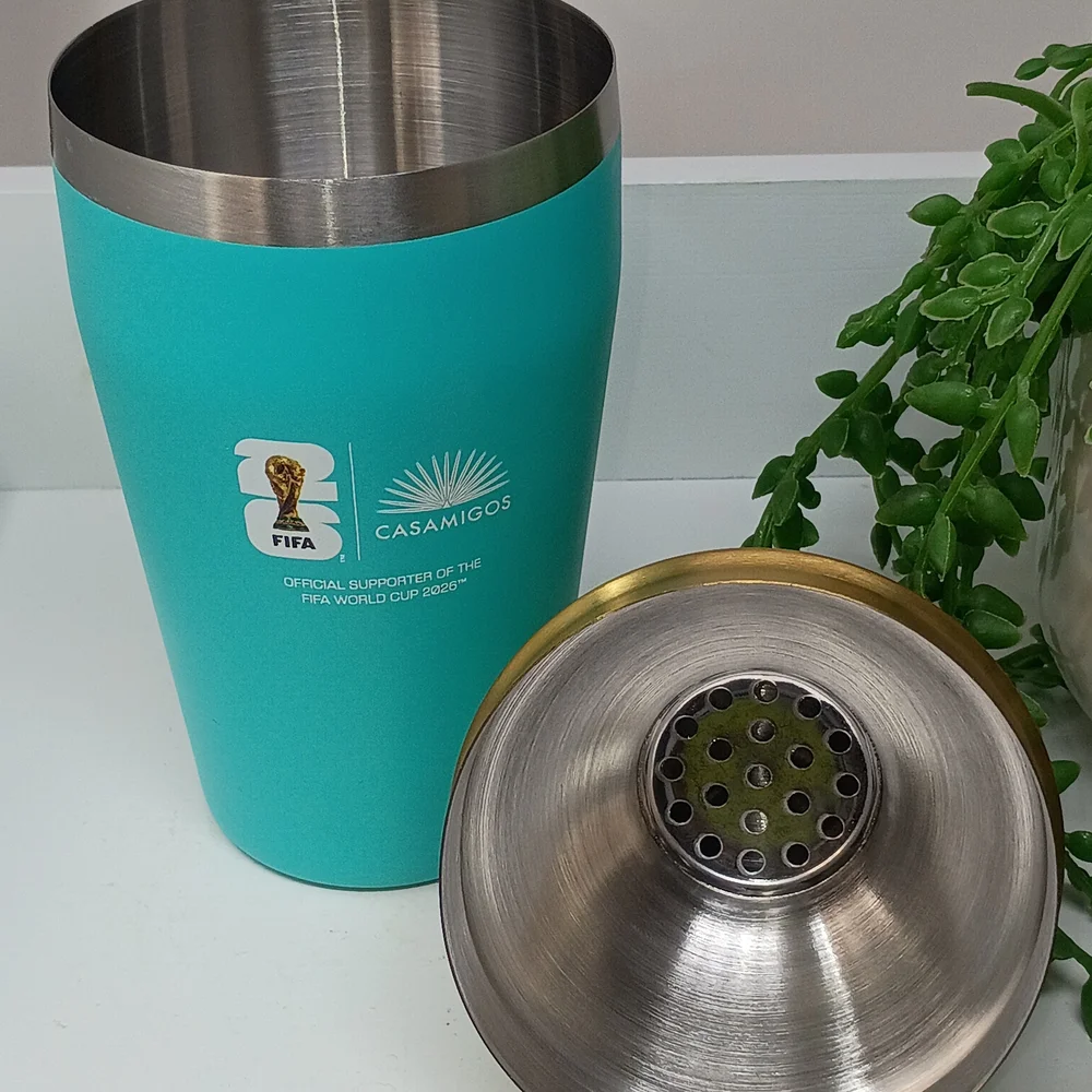 Casamigo's Tequila Turquoise & Gold Cocktail Shaker